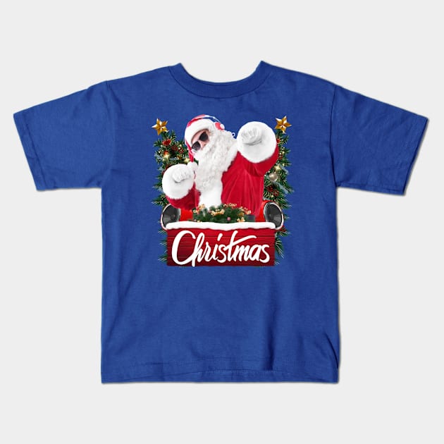 Merry Christams From Santa Kids T-Shirt by Pieartscreation